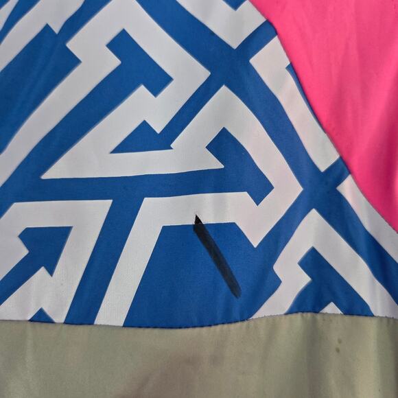 Pink Victoria's Secret XS Fleece Lined Zip Up Hooded Jacket Pink/Blue - Picture 6 of 11